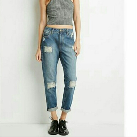 Life in progress distressed boyfriend jeans size27 - Picture 3 of 6